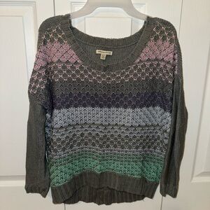 American Eagle Multicolor Knit Sweater